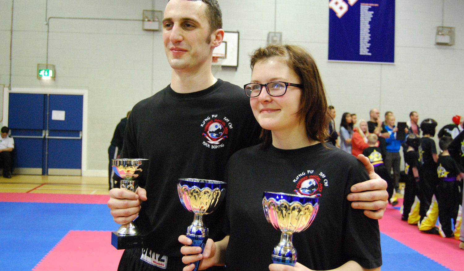 Kickboxing competition winners
